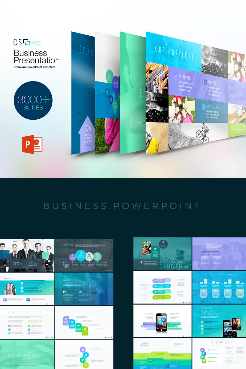iOS:Pro Business PowerPoint template