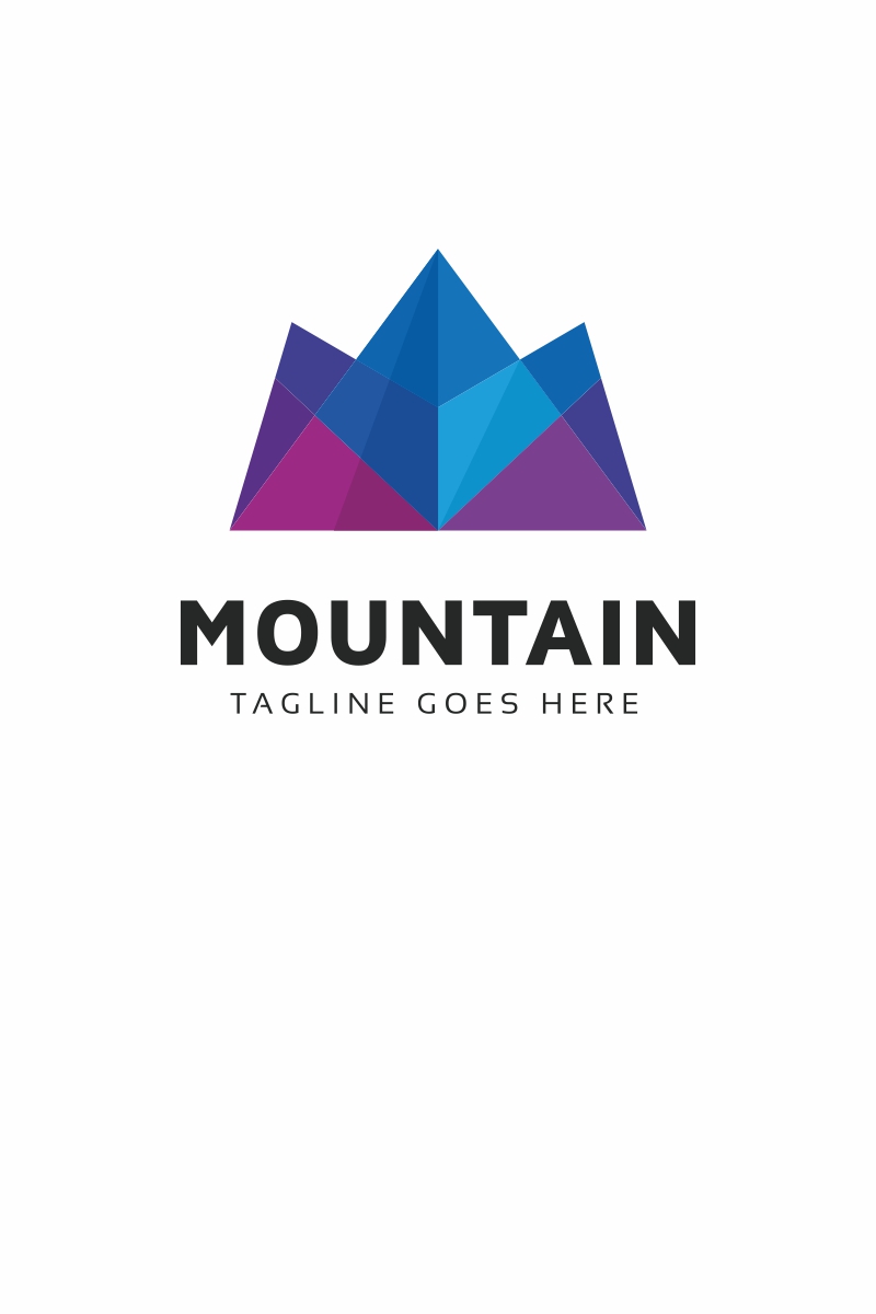 Mountain Polygon Logo Template