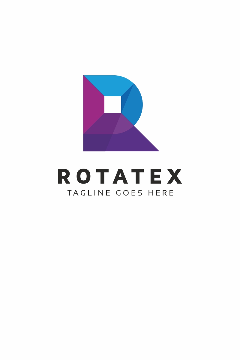 Rotatex R Letter Logo Template