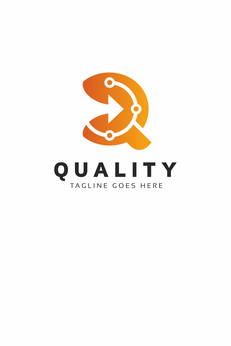Quality Data Q Letter Logo Logo Template