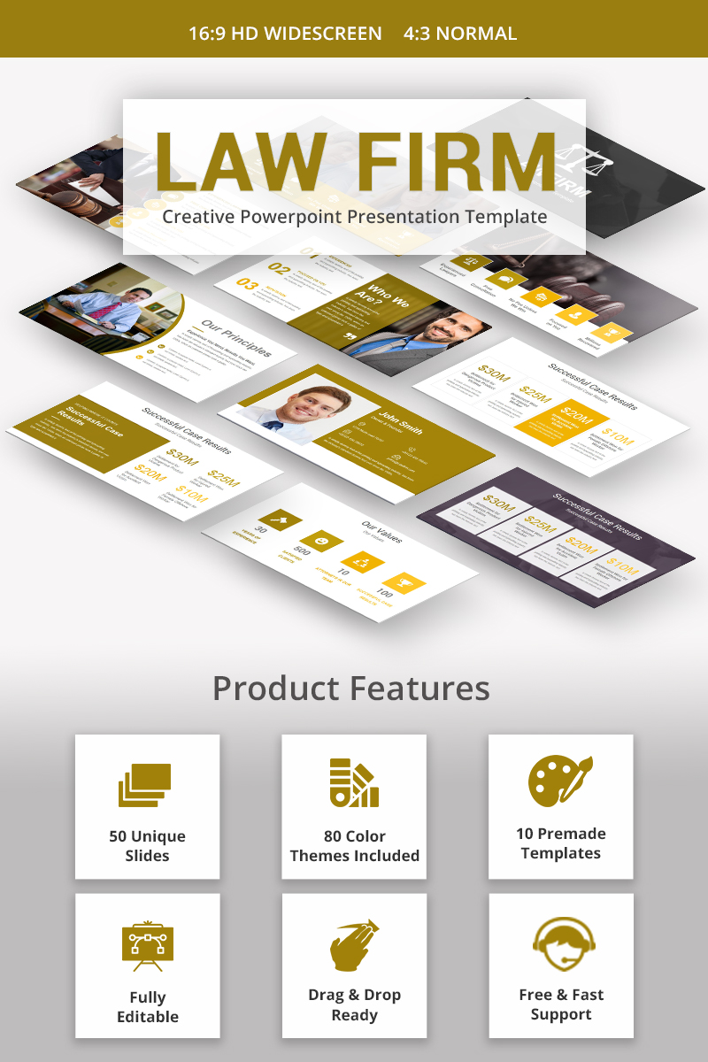 Law Firm PowerPoint Presentation template