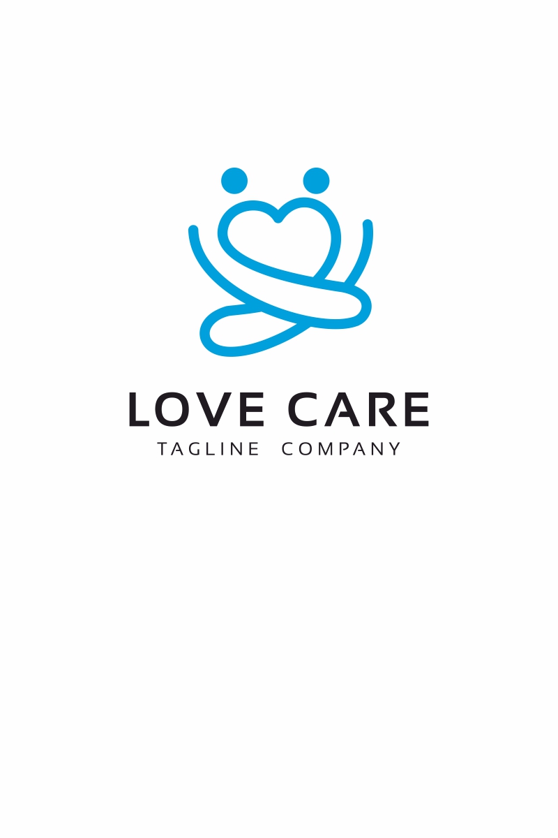 Love Care Logo Template