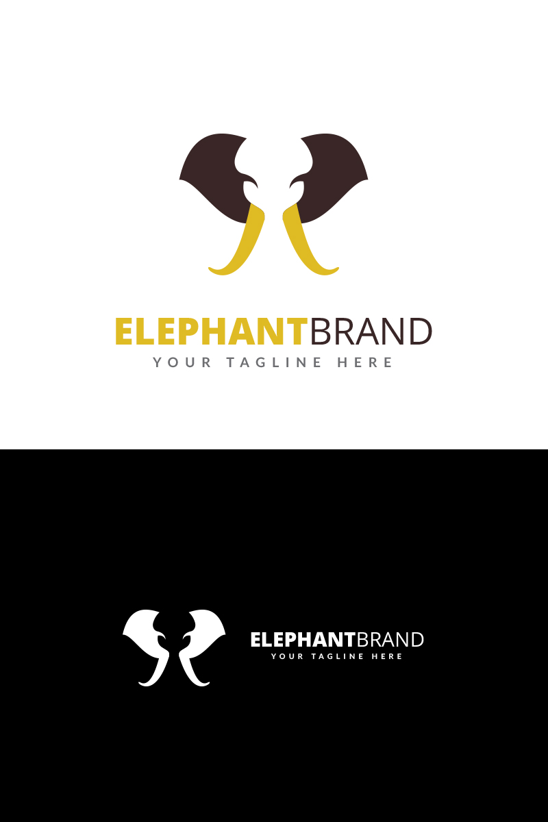 Elephant Brand Logo Template