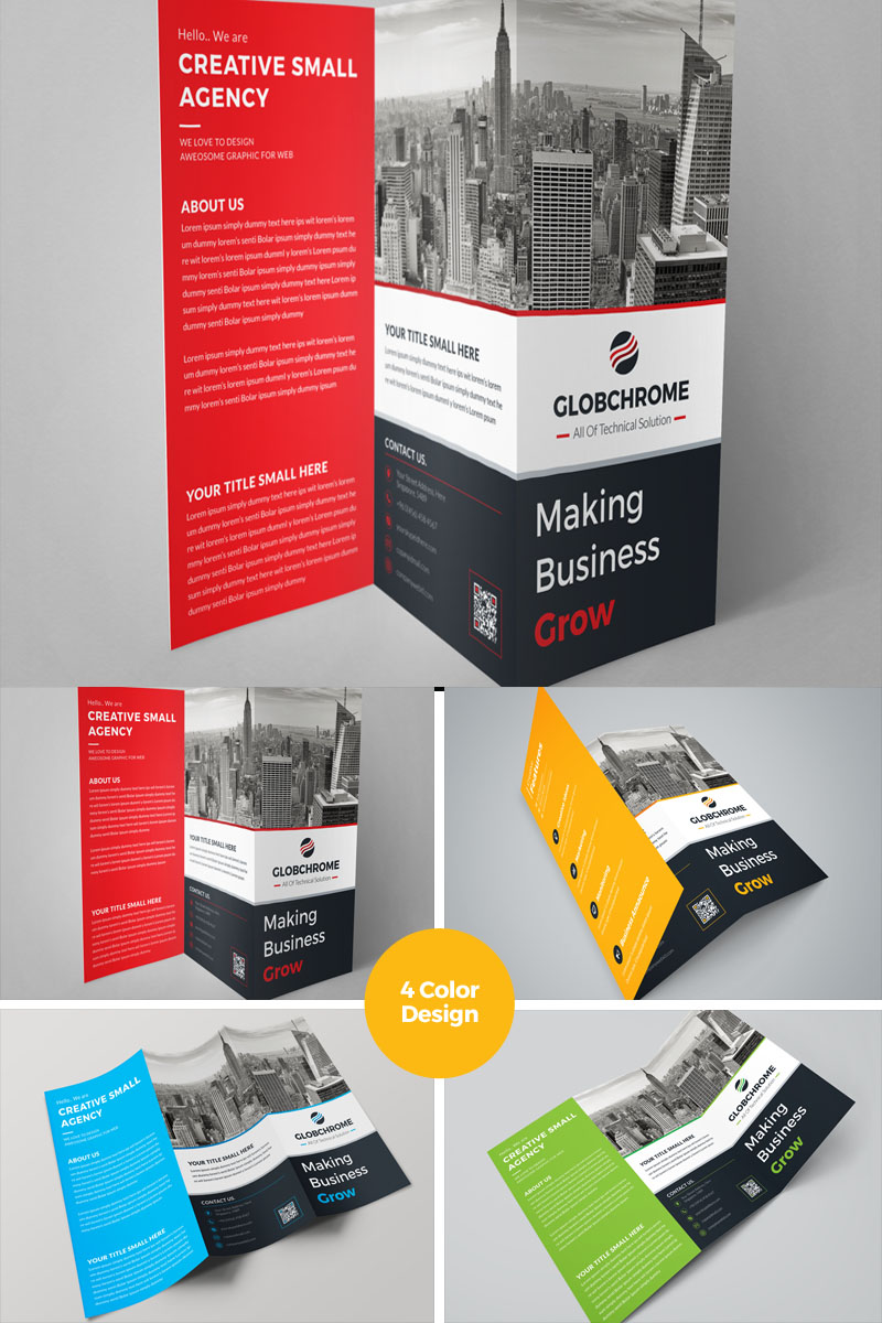 Cleaning Corporate Trifold Brochure - Corporate Identity Template