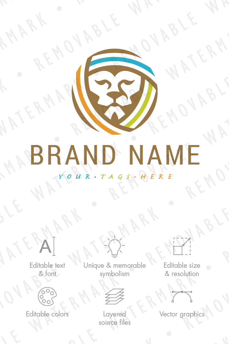 Lion Fabrics Logo Template