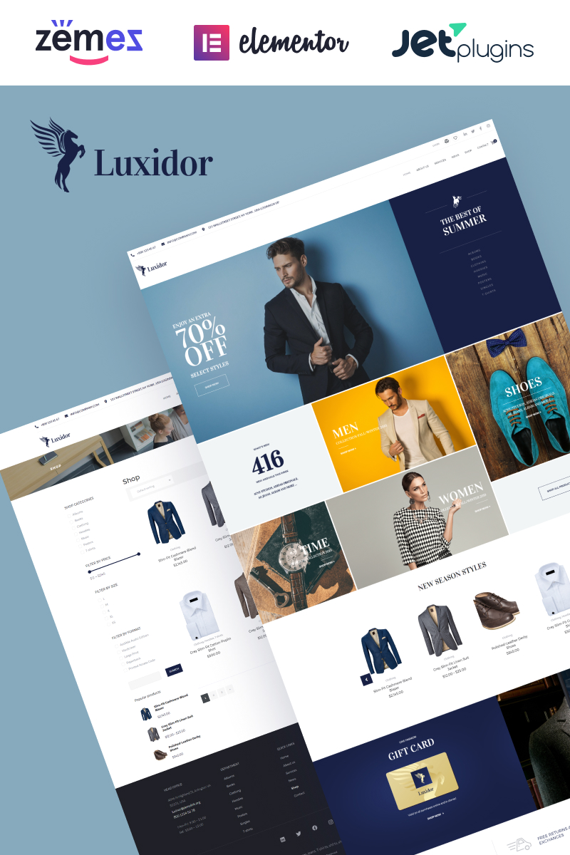 Luxidor - Accessories and Apparel Fashion Elementor WooCommerce Theme