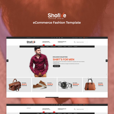 Clothes Fashion Responsive Website Templates 68848