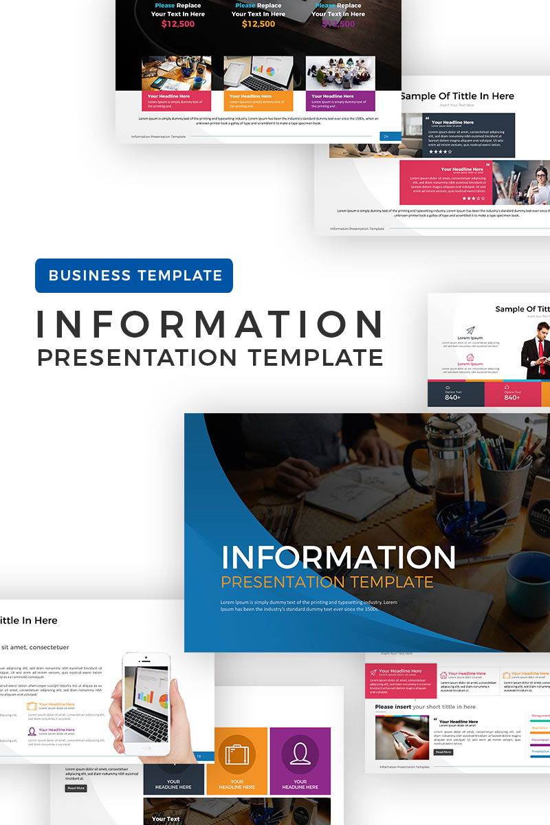 Information - Business Presentation PowerPoint template