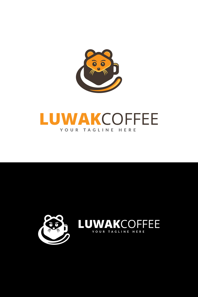Luwak Ð¡offee Logo Template