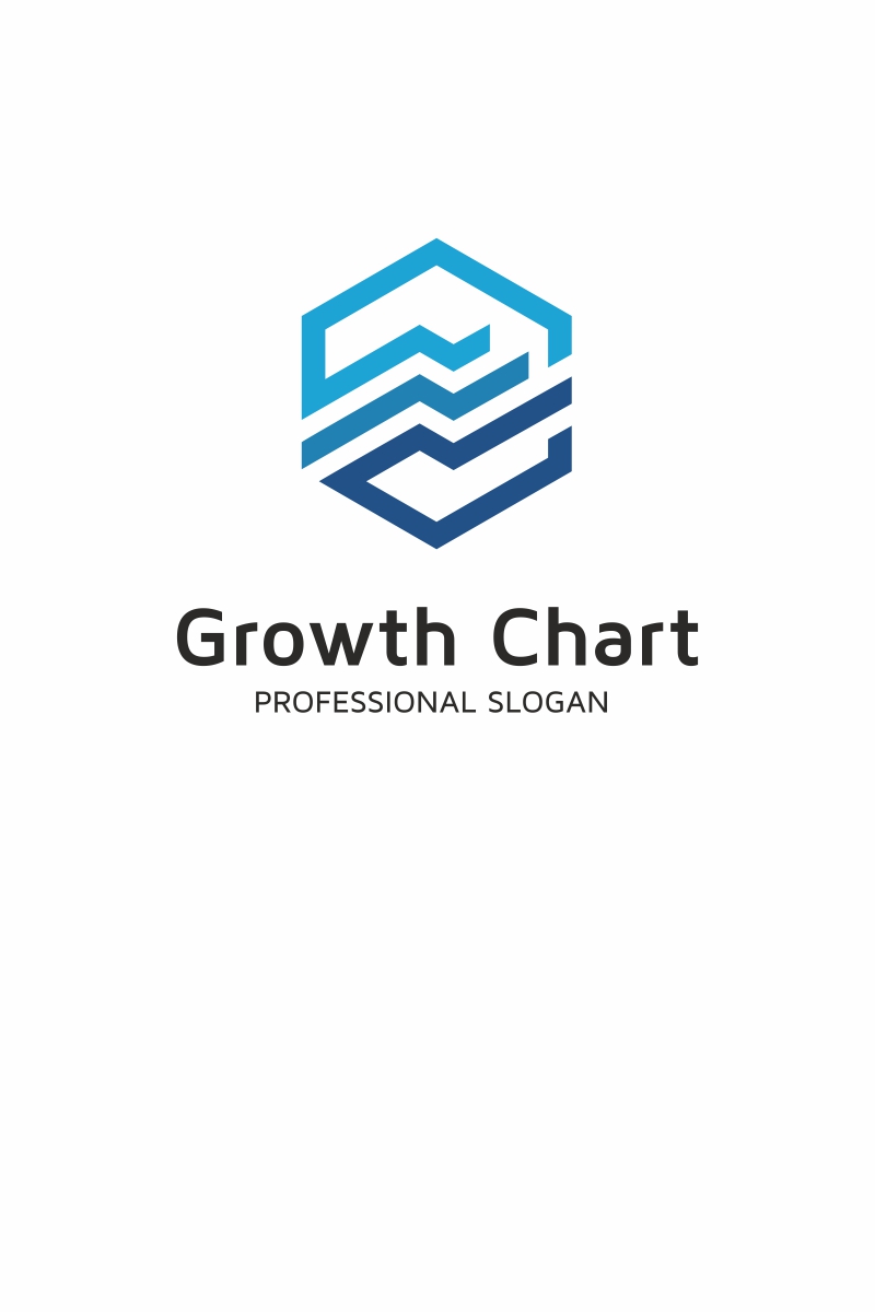 Growth Chart Logo Template