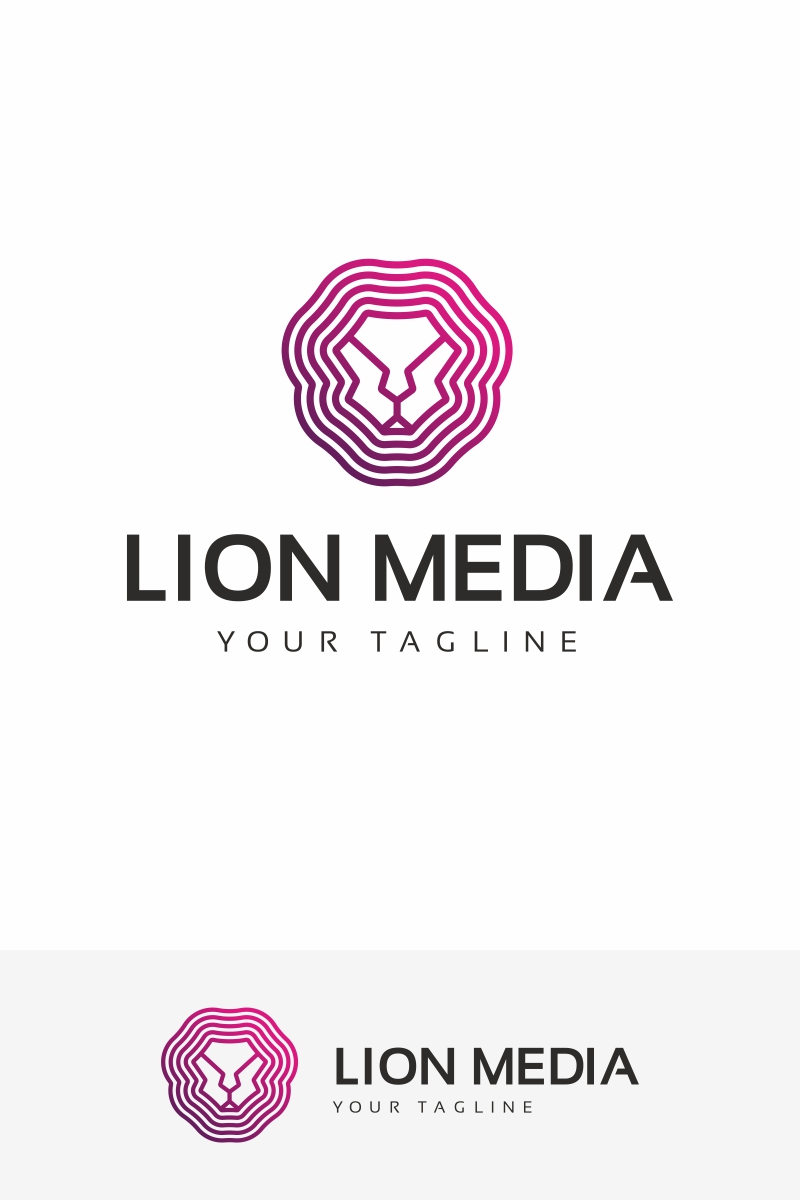 Lion Media Logo Template
