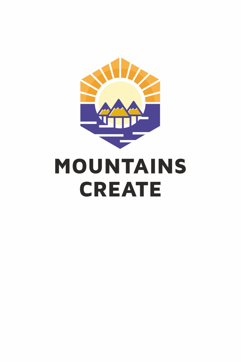 Mountains Create Logo Template
