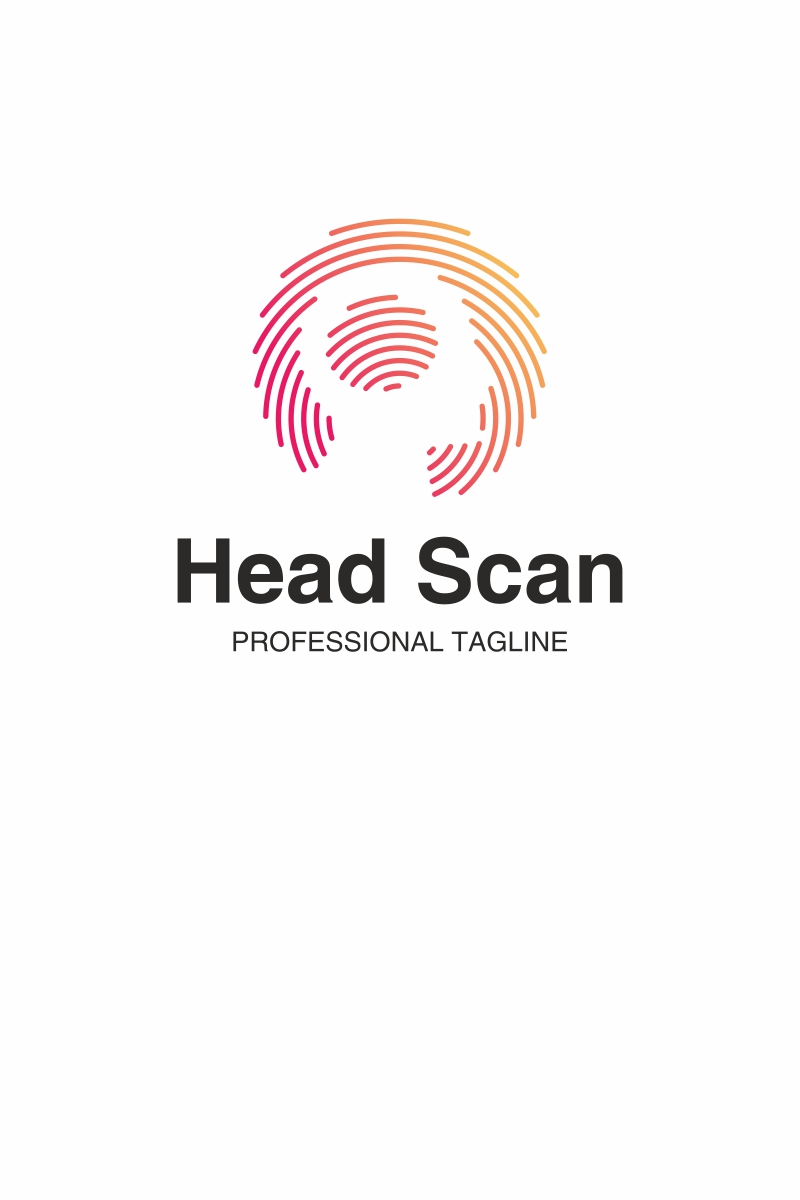 Head Scan Logo Template
