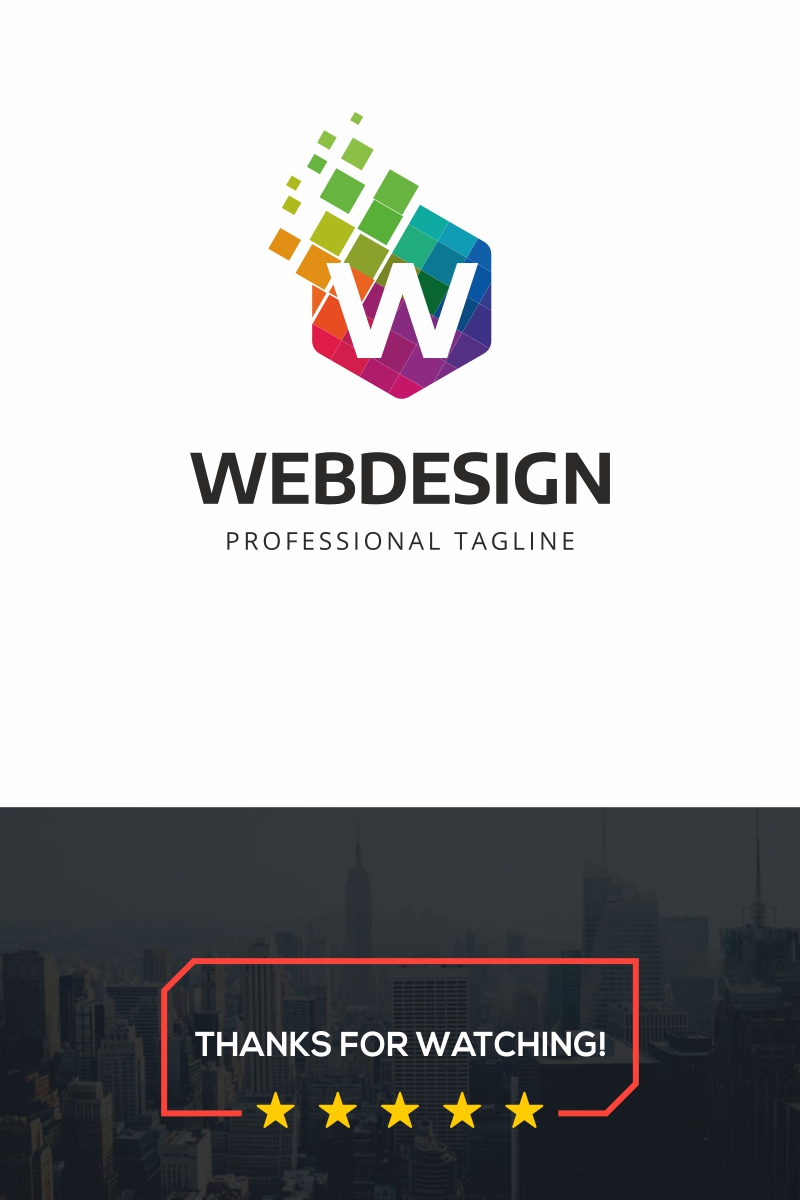 Web Design W Letter Logo Template