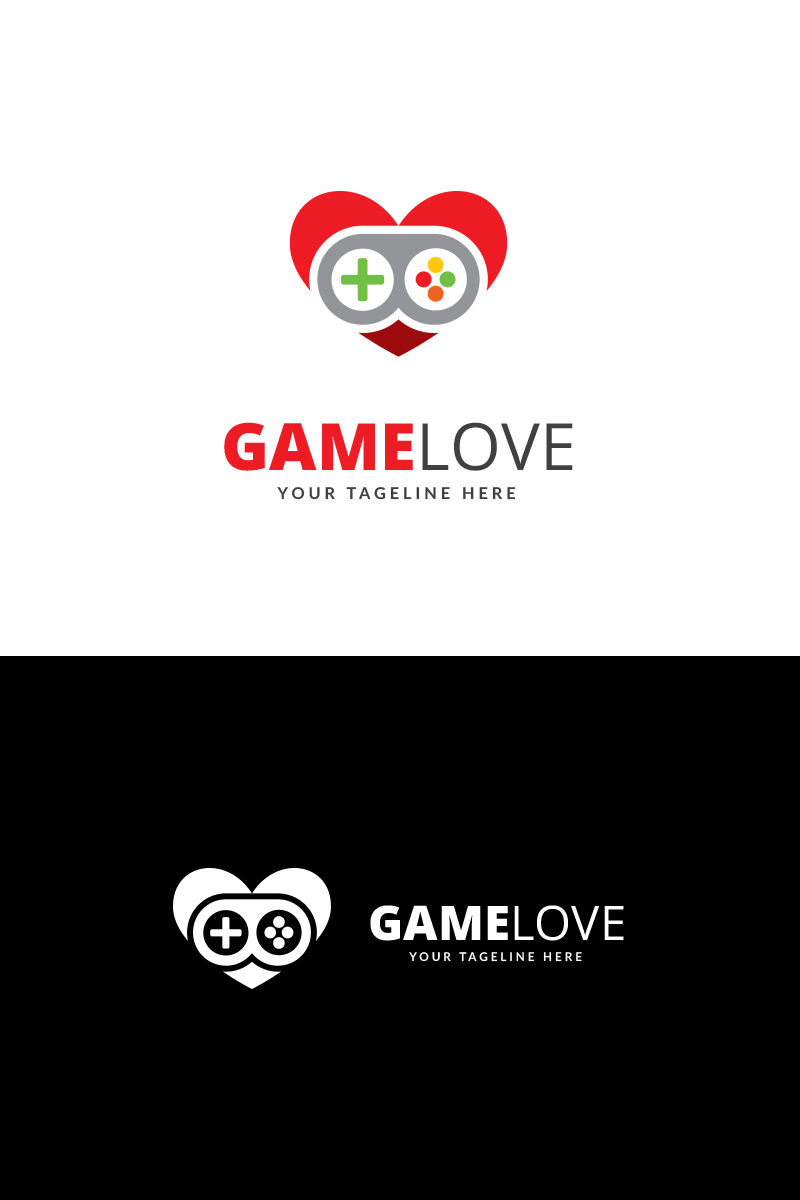 Game Love Logo Template