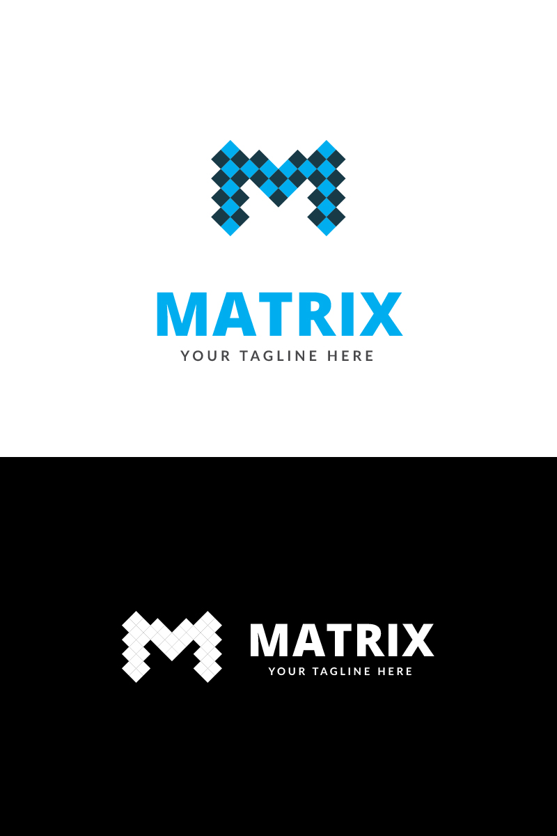 Matrix Letter Logo Template