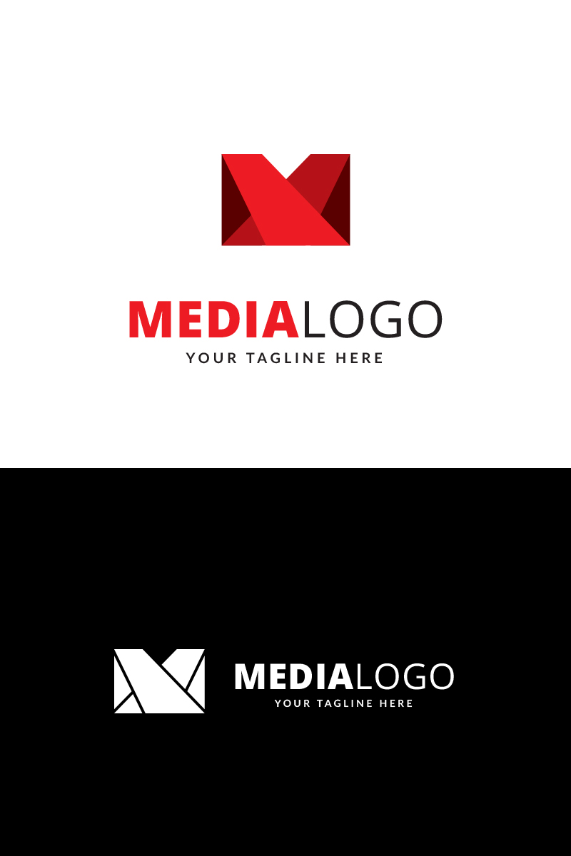 Media Letter Logo Template