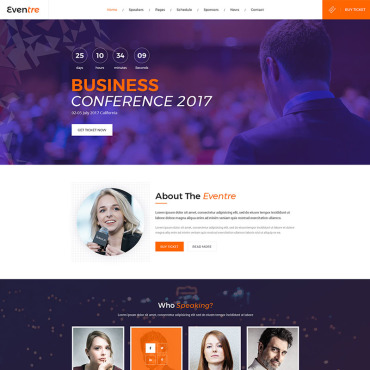 Conference Show Responsive Website Templates 69017