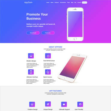 Landing Android PSD Templates 69033