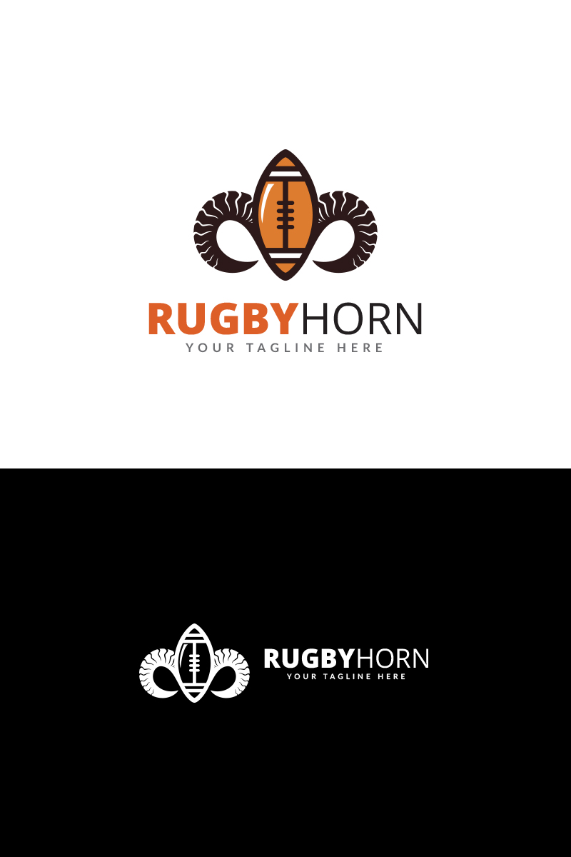 Rugby Horn Logo Template