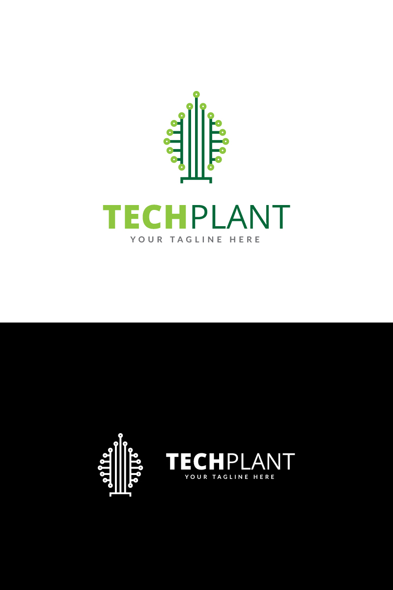 Tech Plant Logo Template