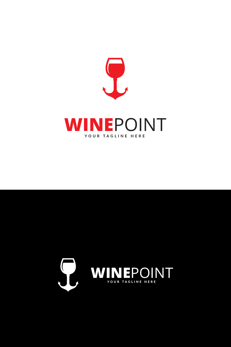 Wine Point Logo Template