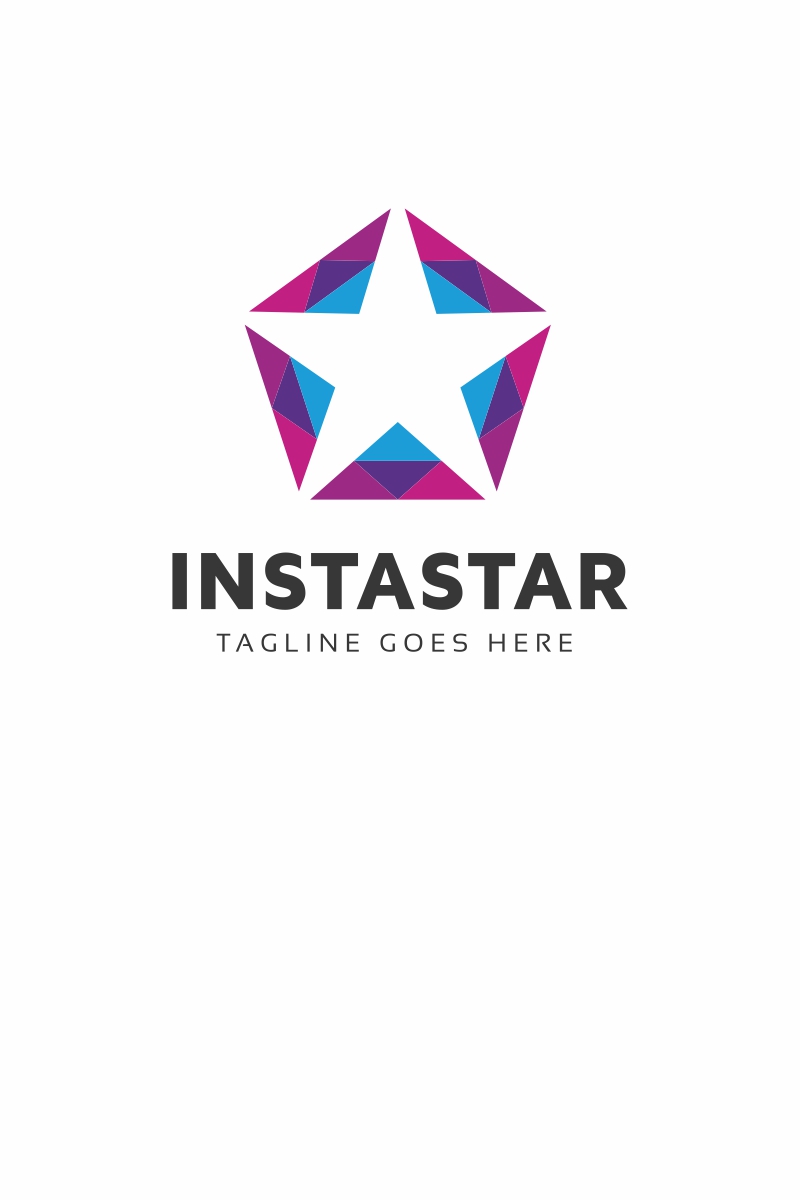 Insta Star Color Logo Template