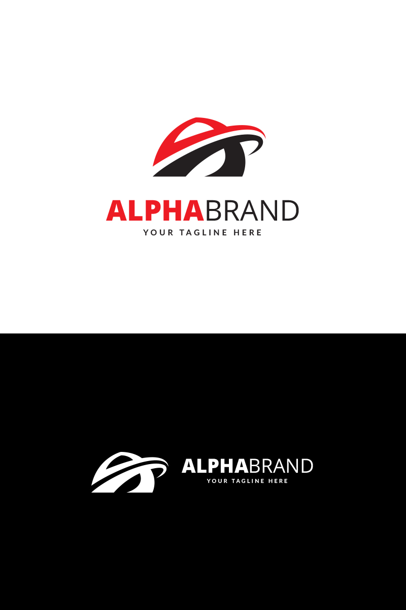 Alpha A Letter Logo Template