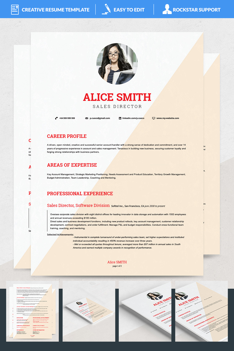 Alice Resume Template