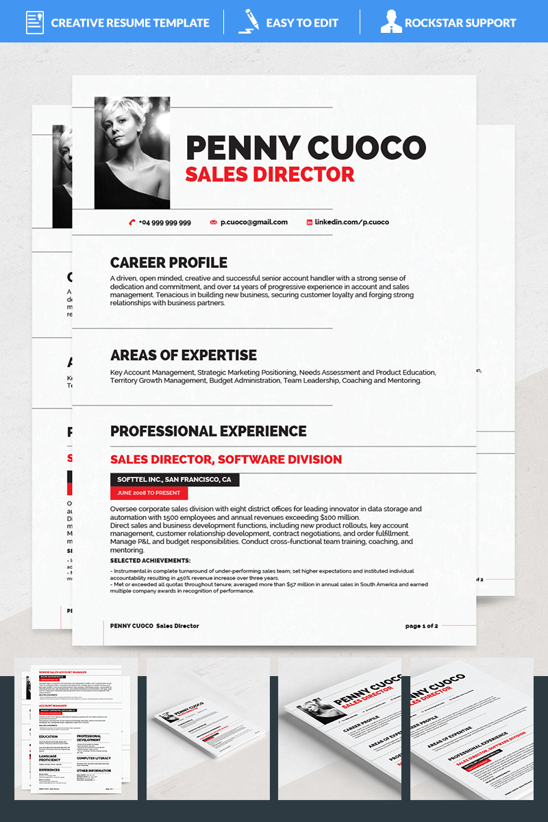 Auriage Resume Template