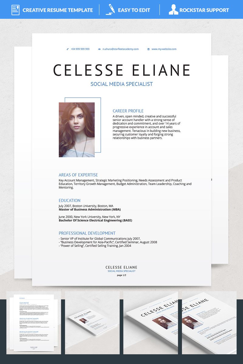 Celesse Resume Template