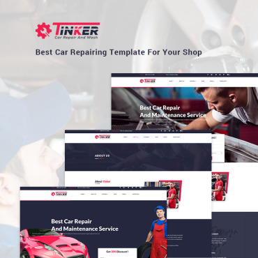 Mechanic Car Responsive Website Templates 69142