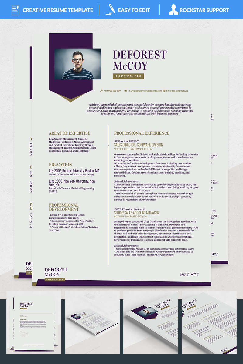 Priam Resume Template