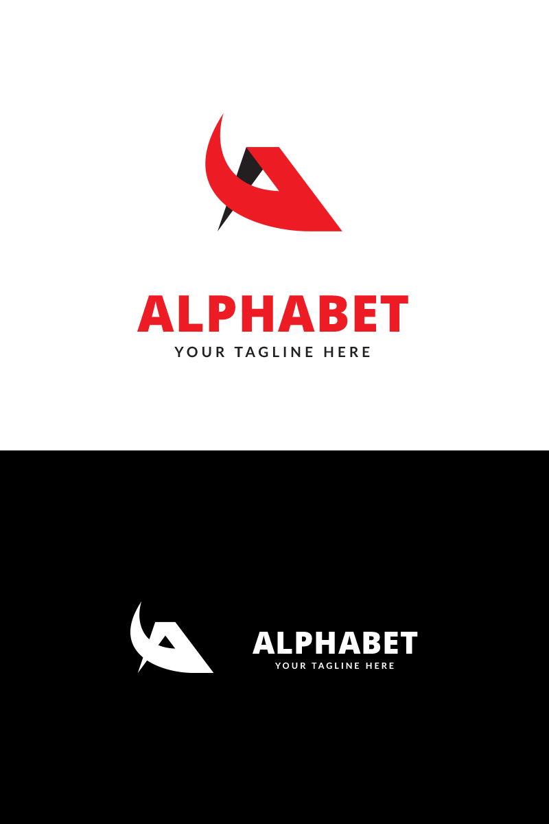 Alphabet A Letter Logo Template