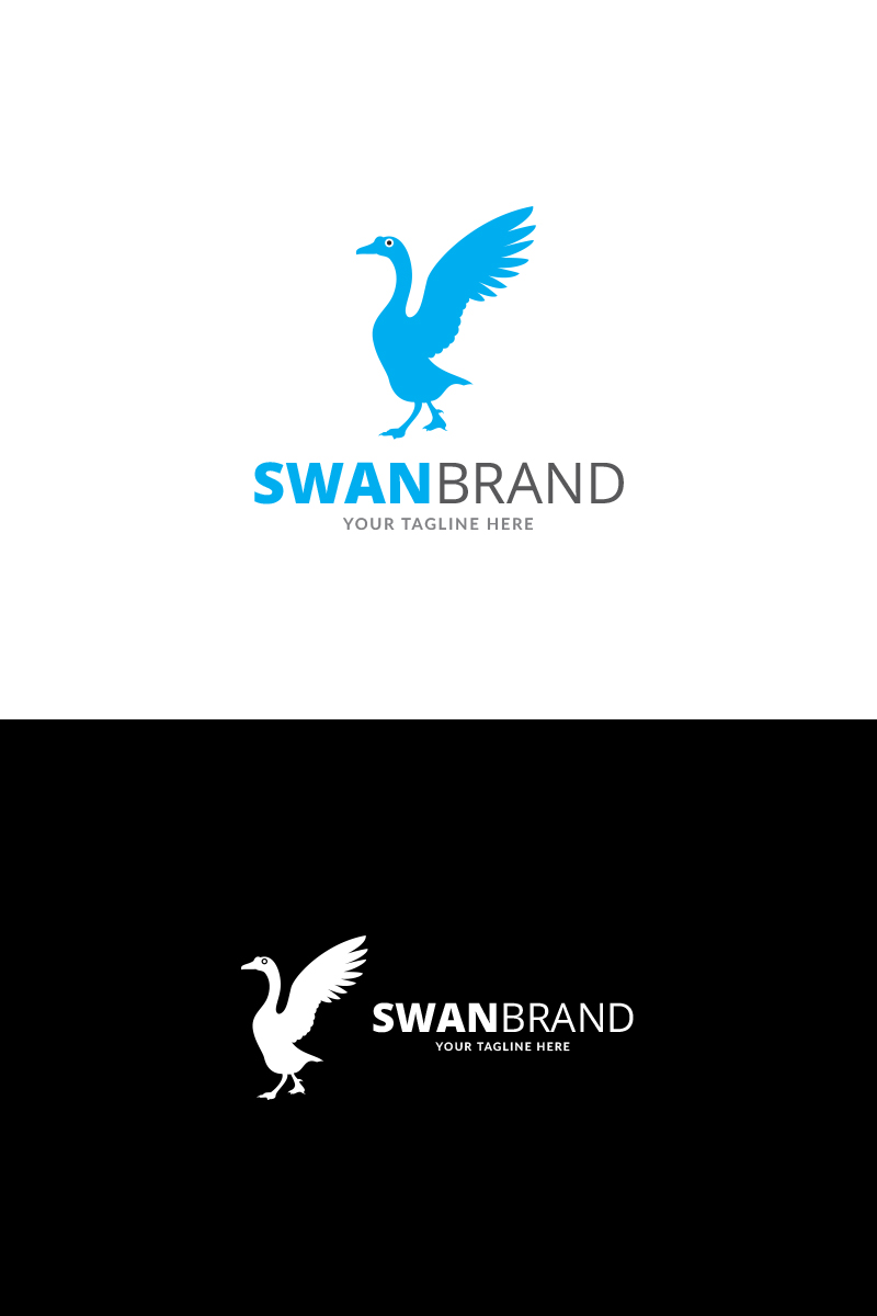 Swan Brand Logo Template