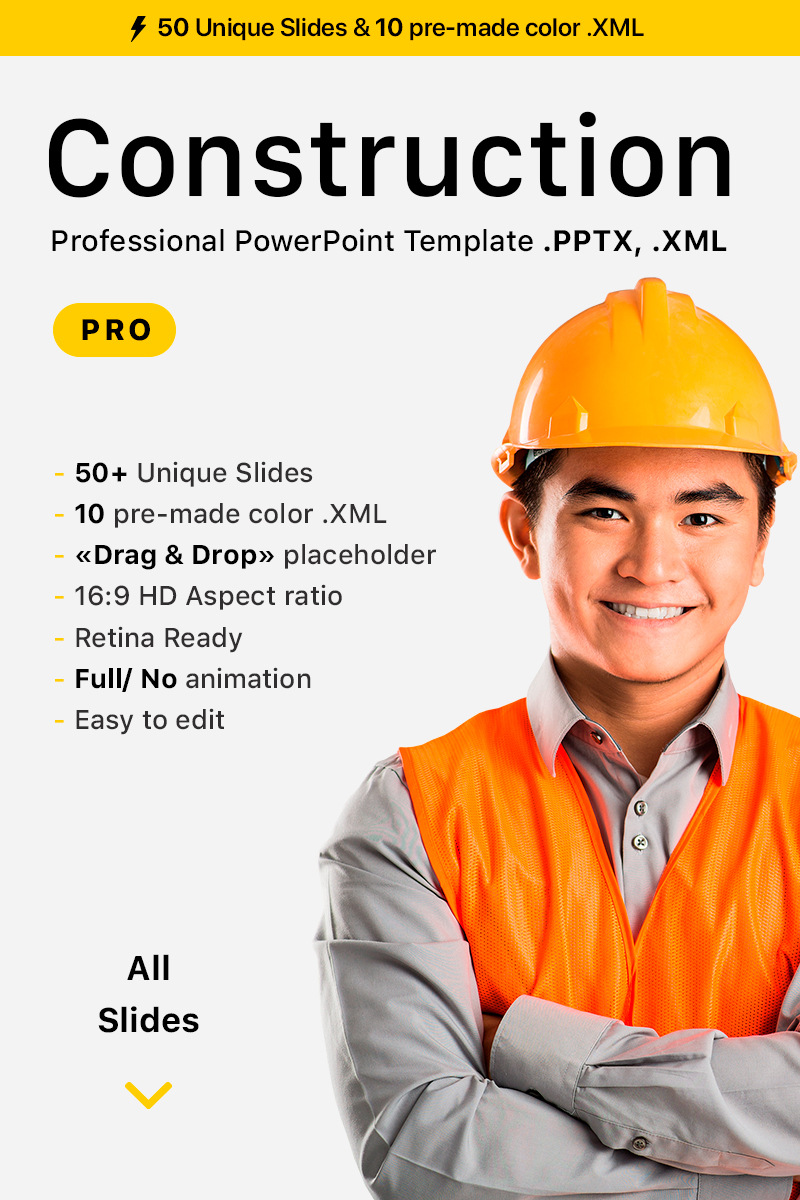 Construction Professional PowerPoint template