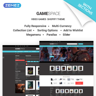 Games Ecommerce Shopify Themes 69315
