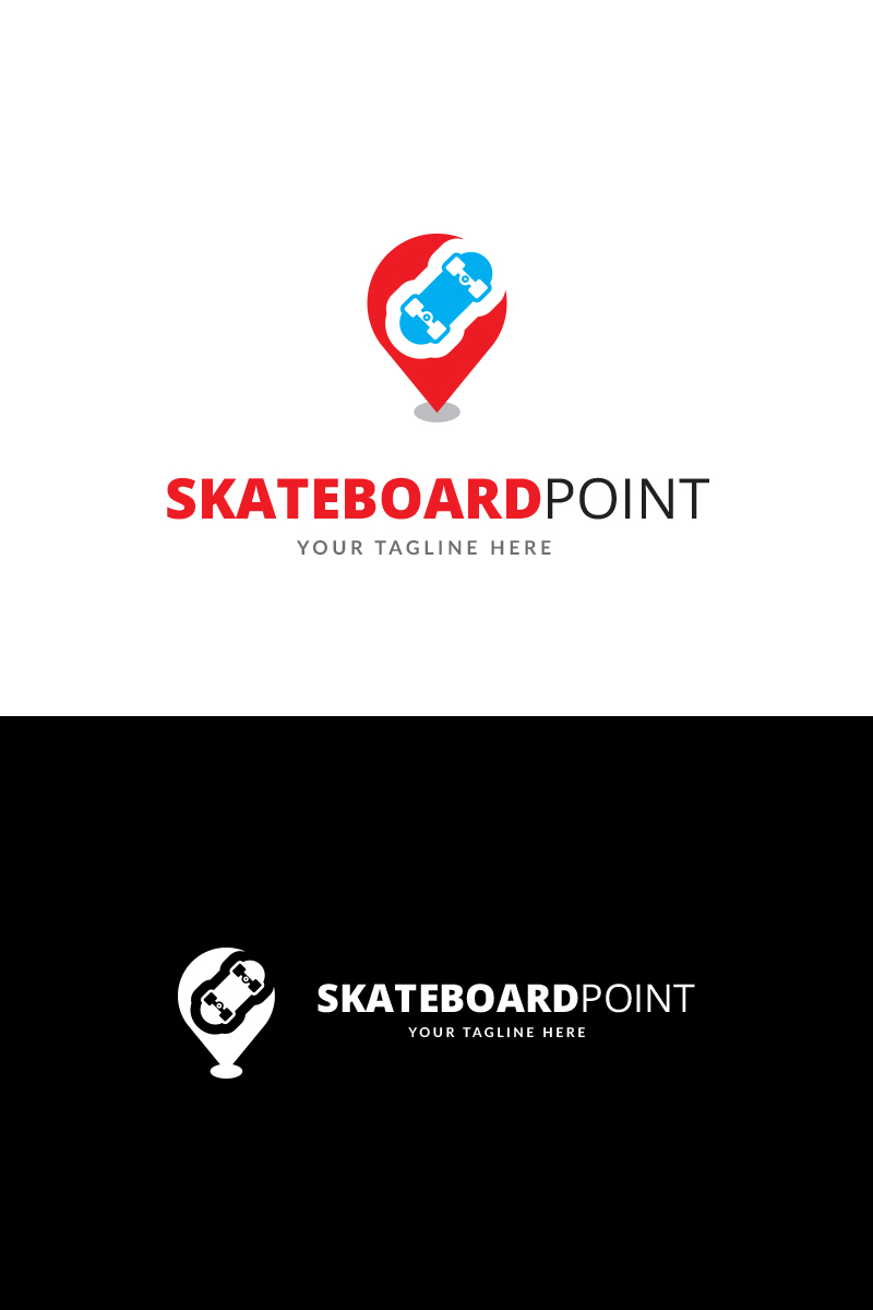 Skate Board Logo Template