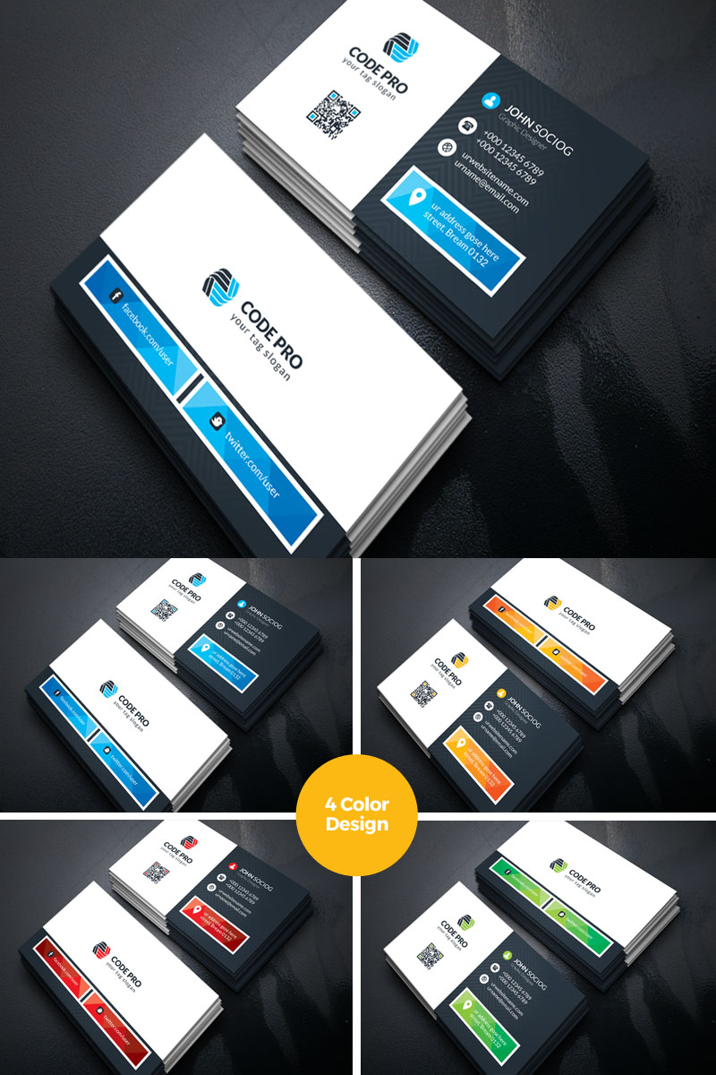 Cafe Link Business Card - Corporate Identity Template