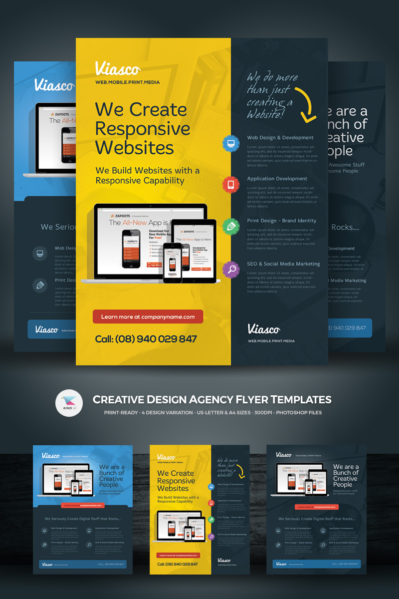 Creative Design Agency Flyer - Corporate Identity Template