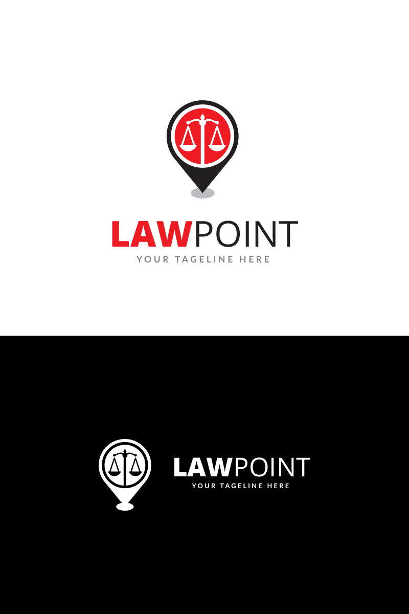 Law Point Logo Template