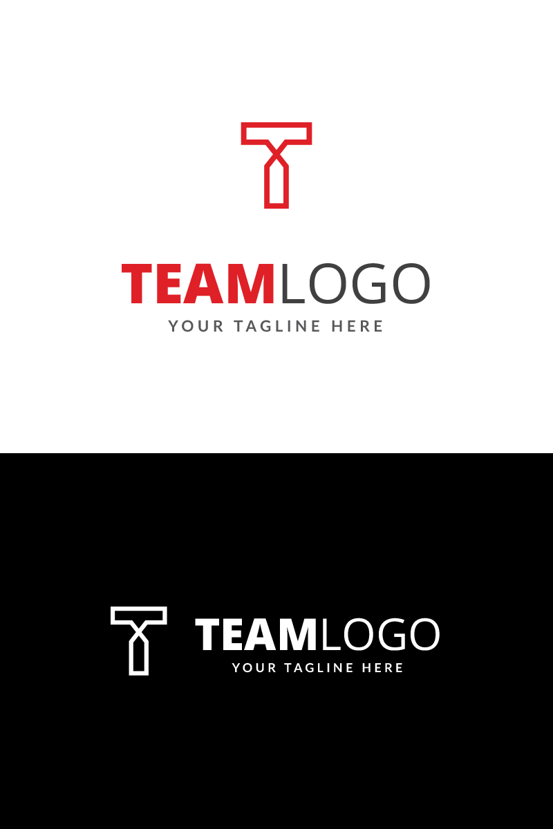 Team T Letter Logo Template