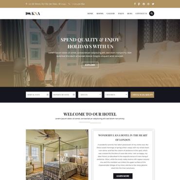 Bed-and-breakfast Booking PSD Templates 69487