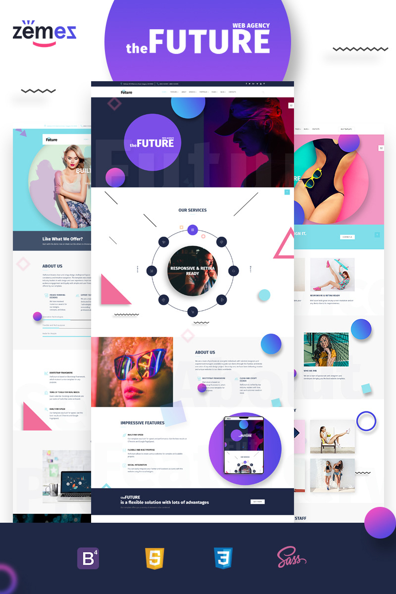 theFuture - Web Design Agency Multipurpose Website Template