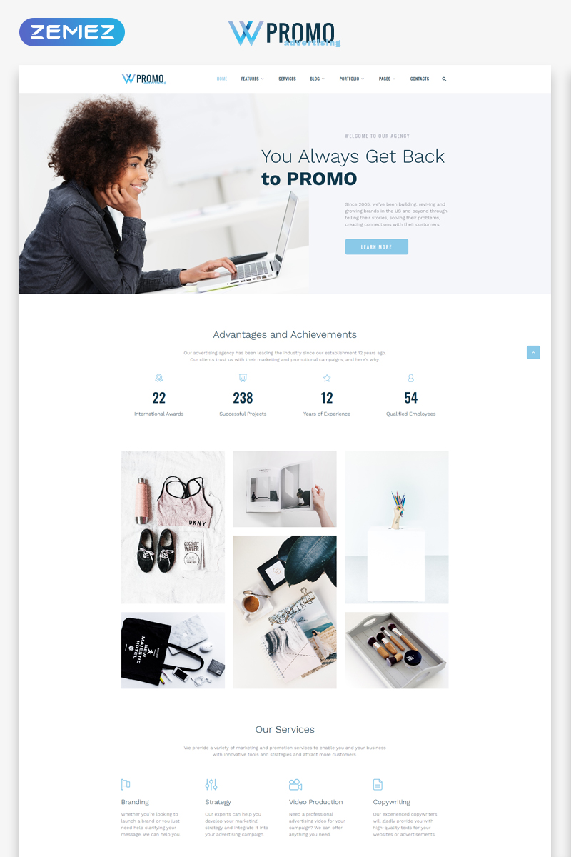 Promo - Advertising Agency Multipage HTML5 Website Template
