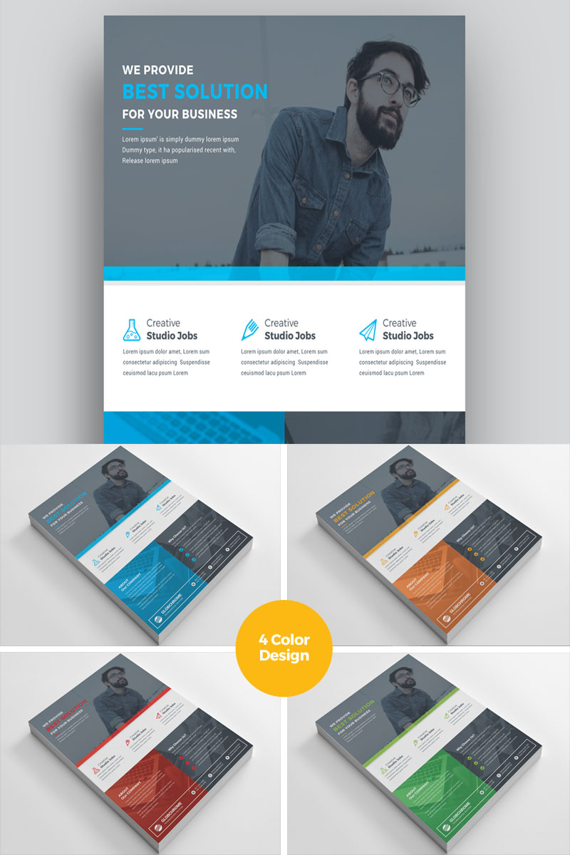 Software Company Corporate Flyers - Corporate Identity Template