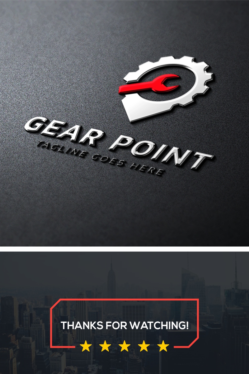 Gear Point Logo Template