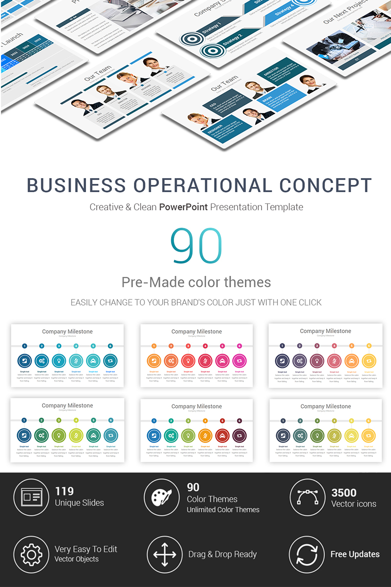 Business Operational Concept PowerPoint template