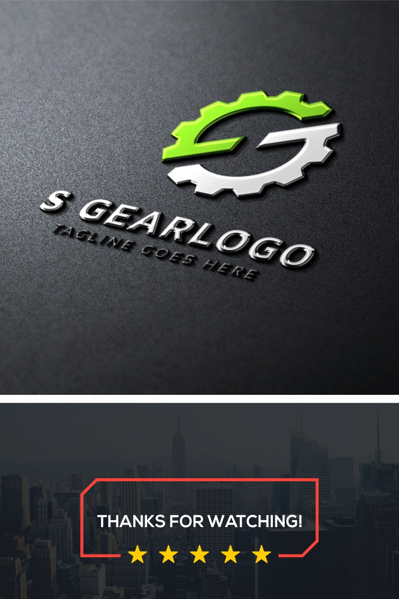 S Gear Logo Template