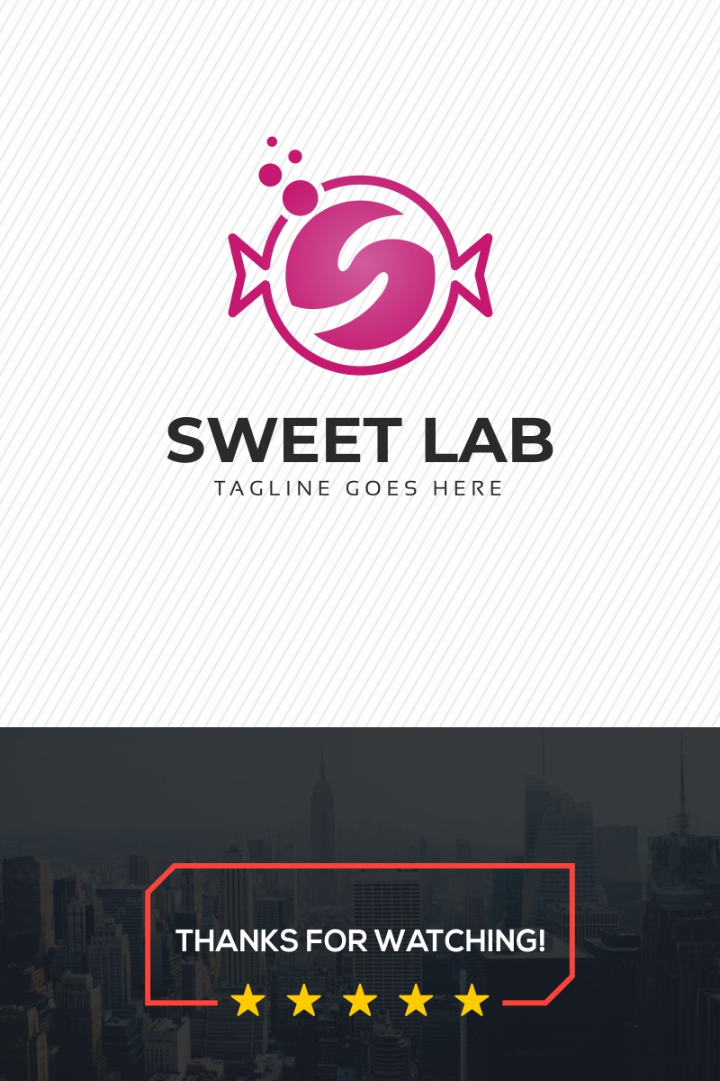 Sweet Lab Candy Logo Template